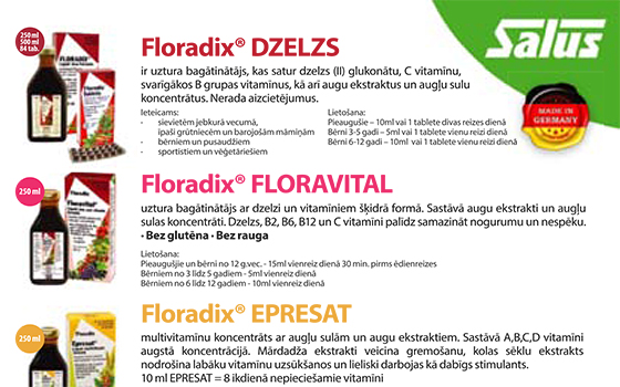 Floradix produkti